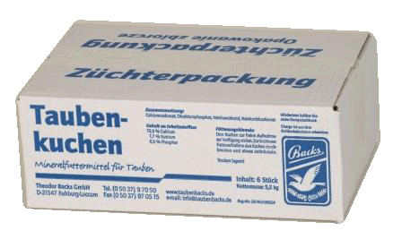 Backs Taubenkuchen "Der gute Blaue"