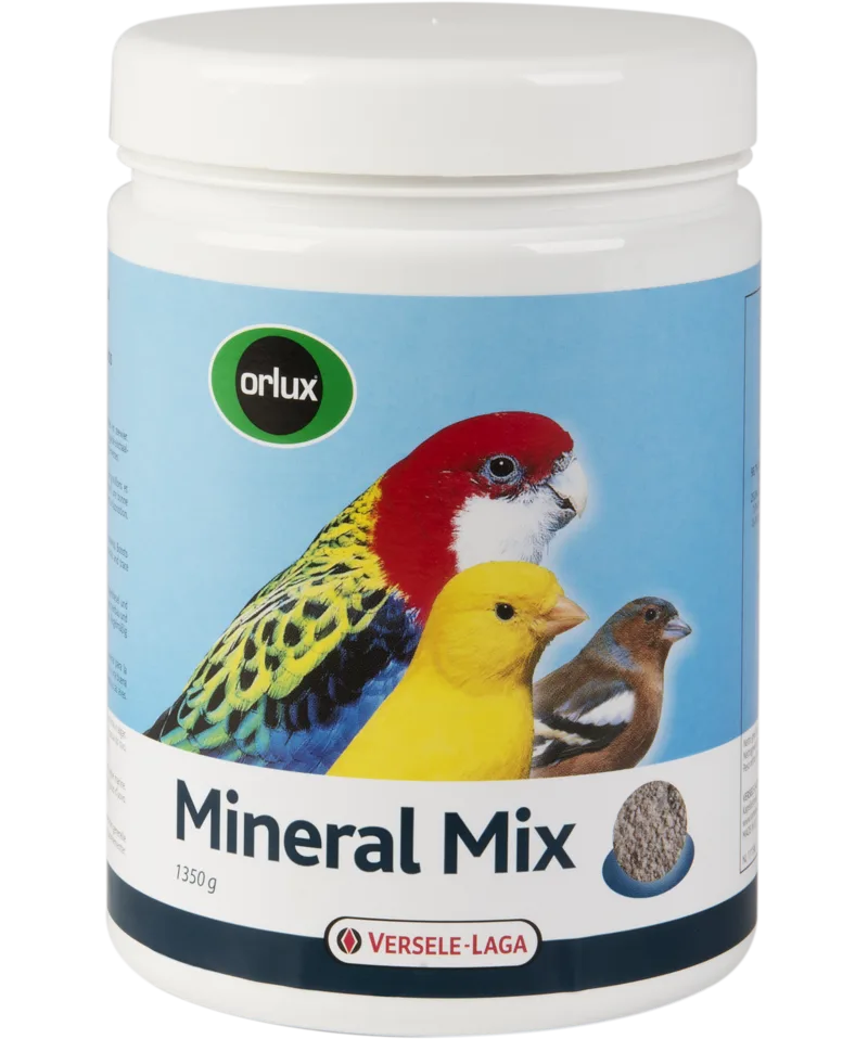 Orlux Mineral Mix von Versele Laga ist eine ausgewogene Mischung von Kalk, Phosphor, feinem Austerngrit, Magenkiesel und Seetang. Besonders geeignet für Kanarien, Exoten und Waldvögel, Wellensittische, Großsittiche und Papageien, Exotische Tauben und Rass