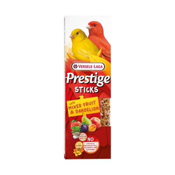 Knabberstangen Kanarien mit Früchten & Löwenzahn