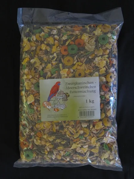 Alleinfutter für Zwergkaninchen und Meerschweinchen 1Kg