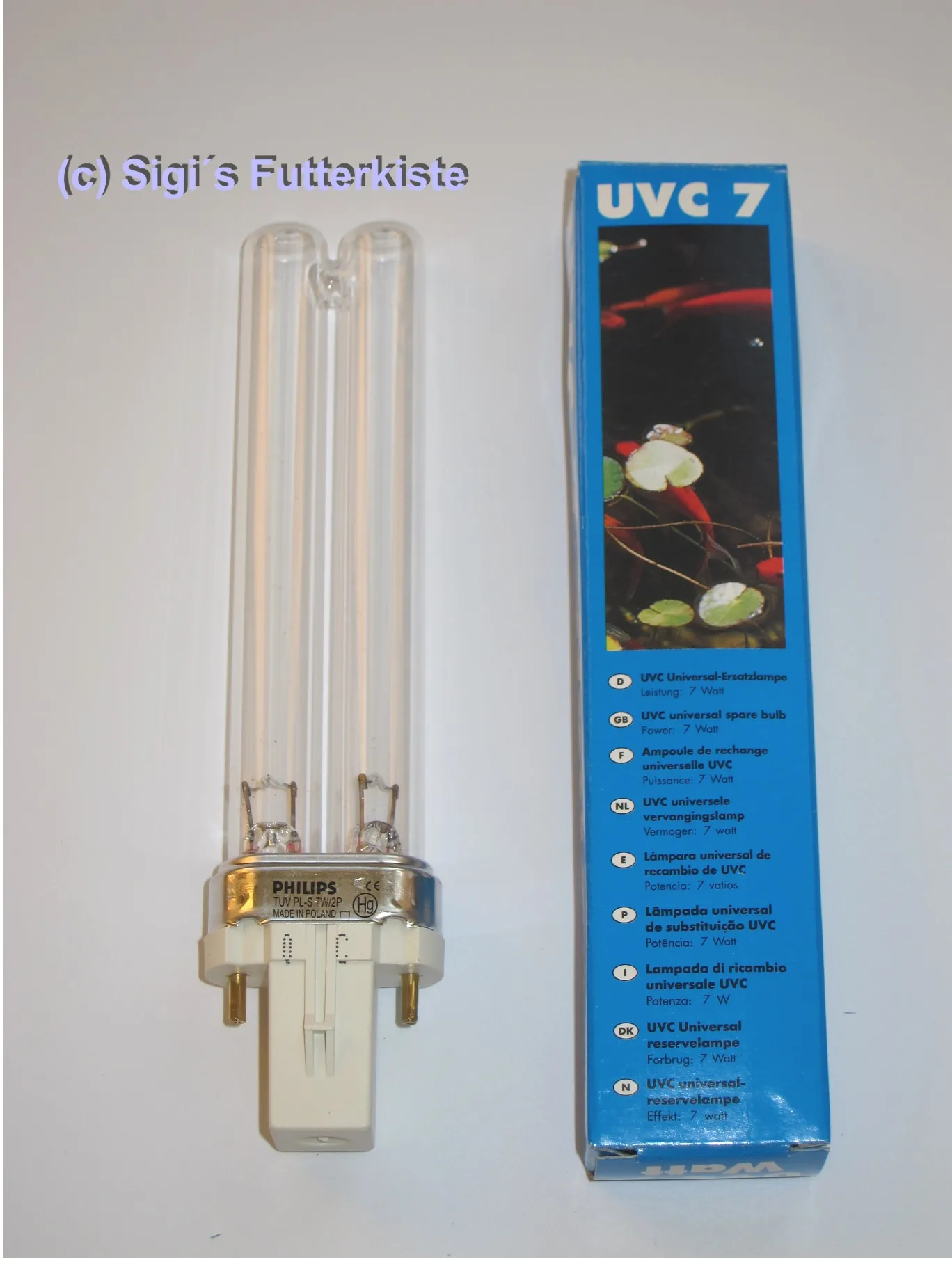 UVC  Ersatzlampe PL-S 7W