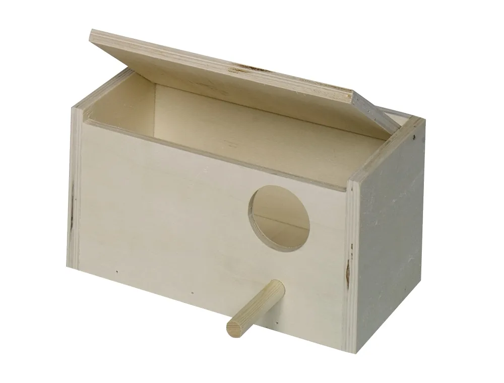 Wellensittich-Nistkasten - flach