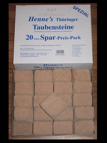 Hennes Taubenstein rot 20er Spar-Pack