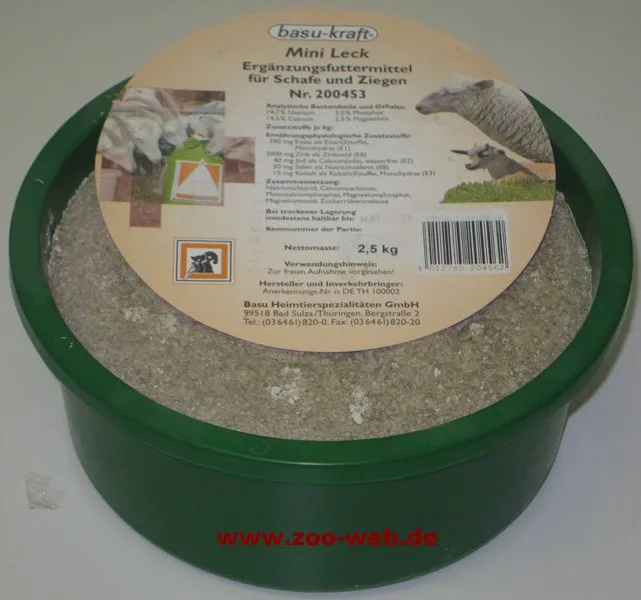 Leckstein für Schafe und Ziegen - BASU Mini Leck 2,5kg