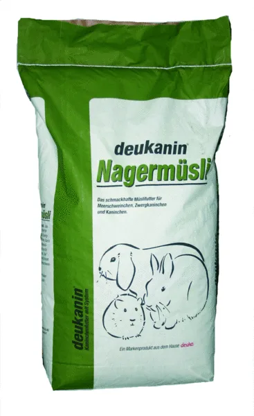 Zwergkaninchen- und Meerschweinchenfutter Deukanin Nagermüsli