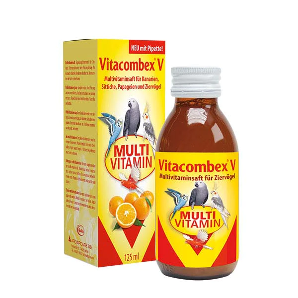 Quiko Vitacombex V: Multivitaminsaft für Ziervögel 125ml