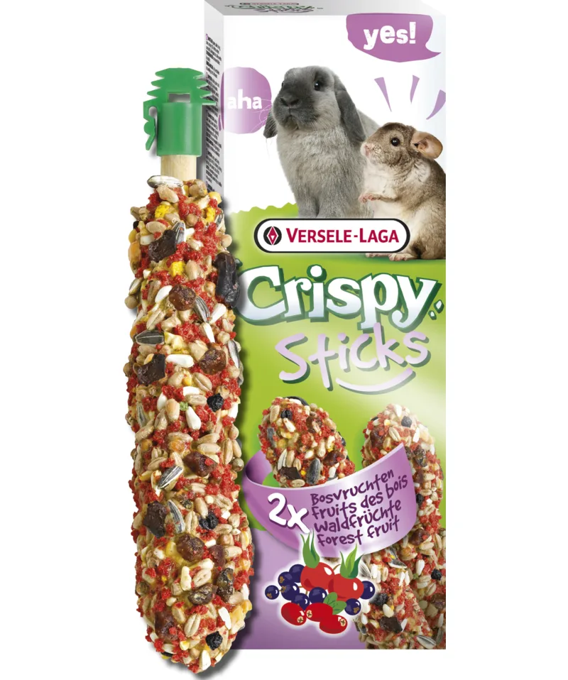 Crispy Stick Waldfrüchte Kaninchen Chinchilla 2Stk.